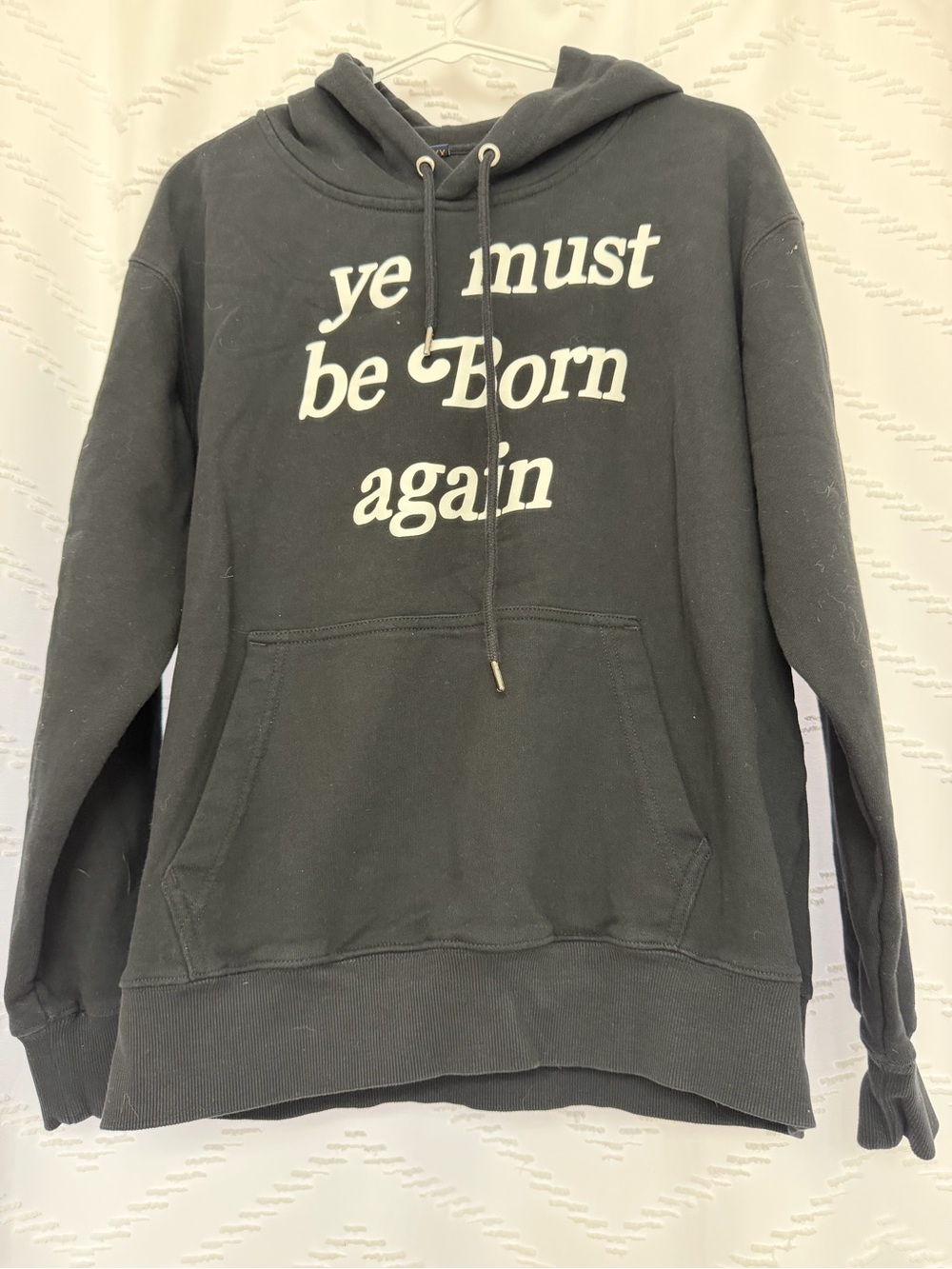 Cactus Plant Flea Market Black Hoodie with White Text